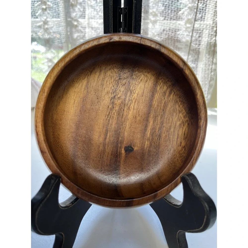 Monkey Pod Wood Salad Bowl  1970s